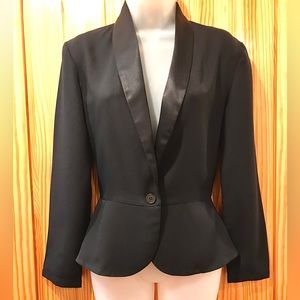 Vintage Black Evening Designer Tuxedo Jacket by  Paula Saker
